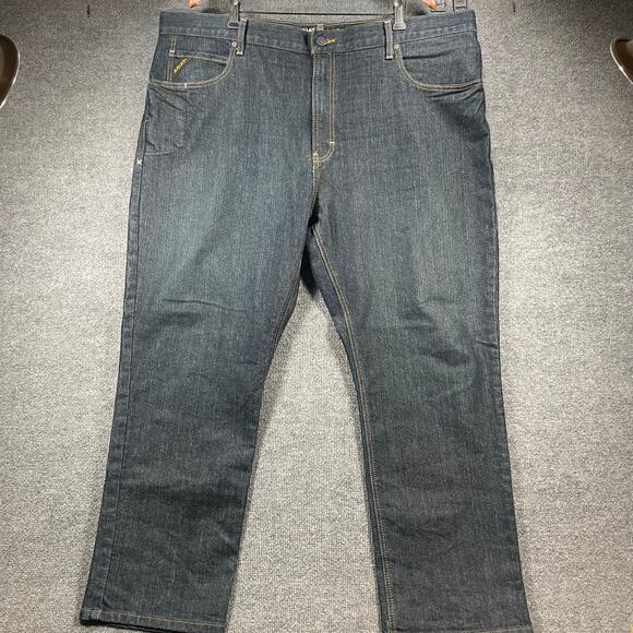 Ariat Rebar M4 Relaxed Straight Leg Blackstone Jeans Men's 44X30 Blue Denim - Picture 1 of 11